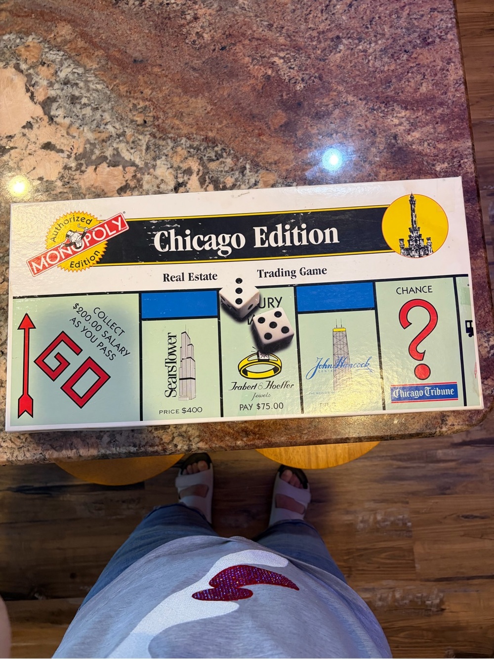 Chicago Edition Board Game - White and Blue